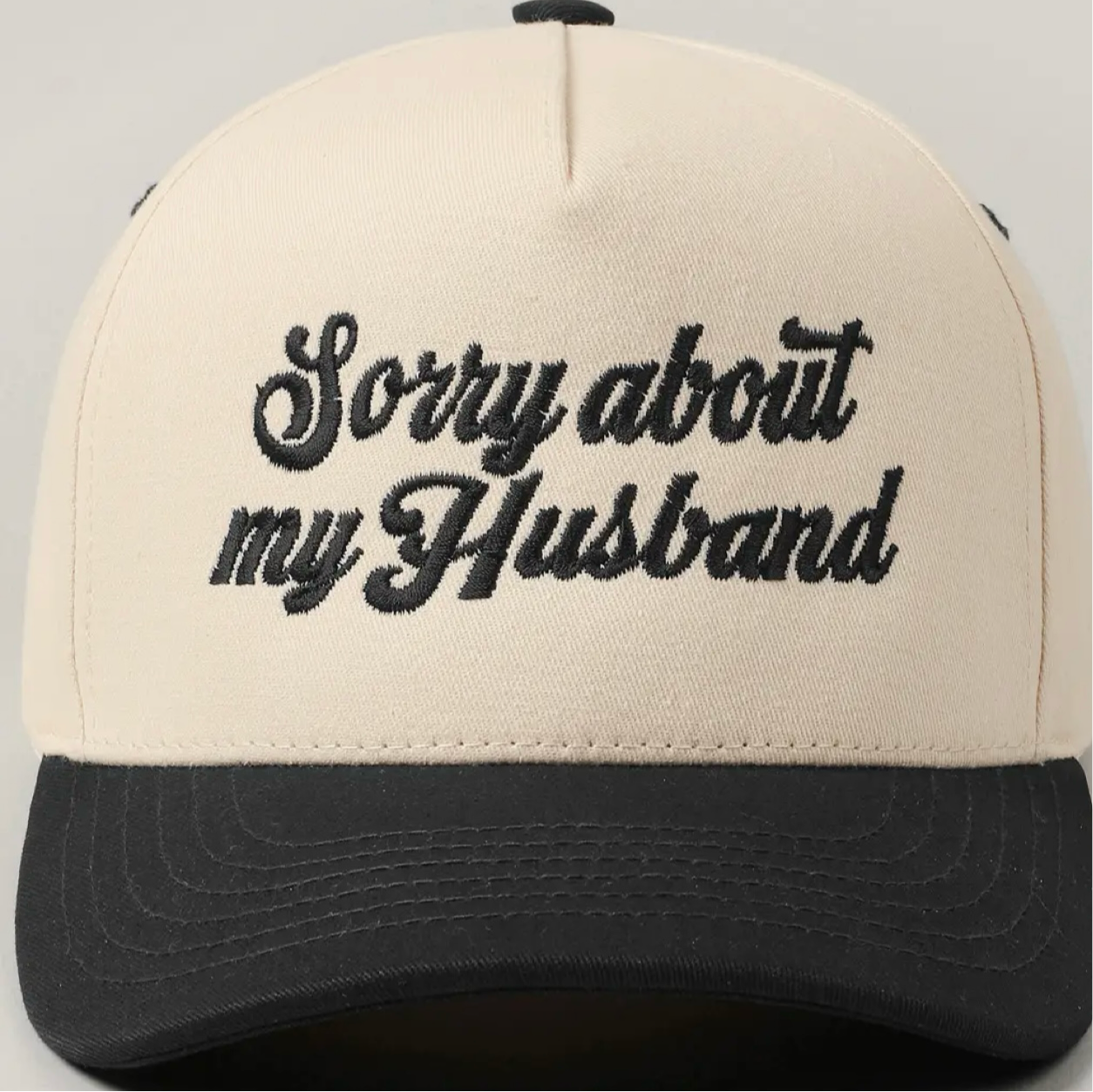 Sorry about my husband