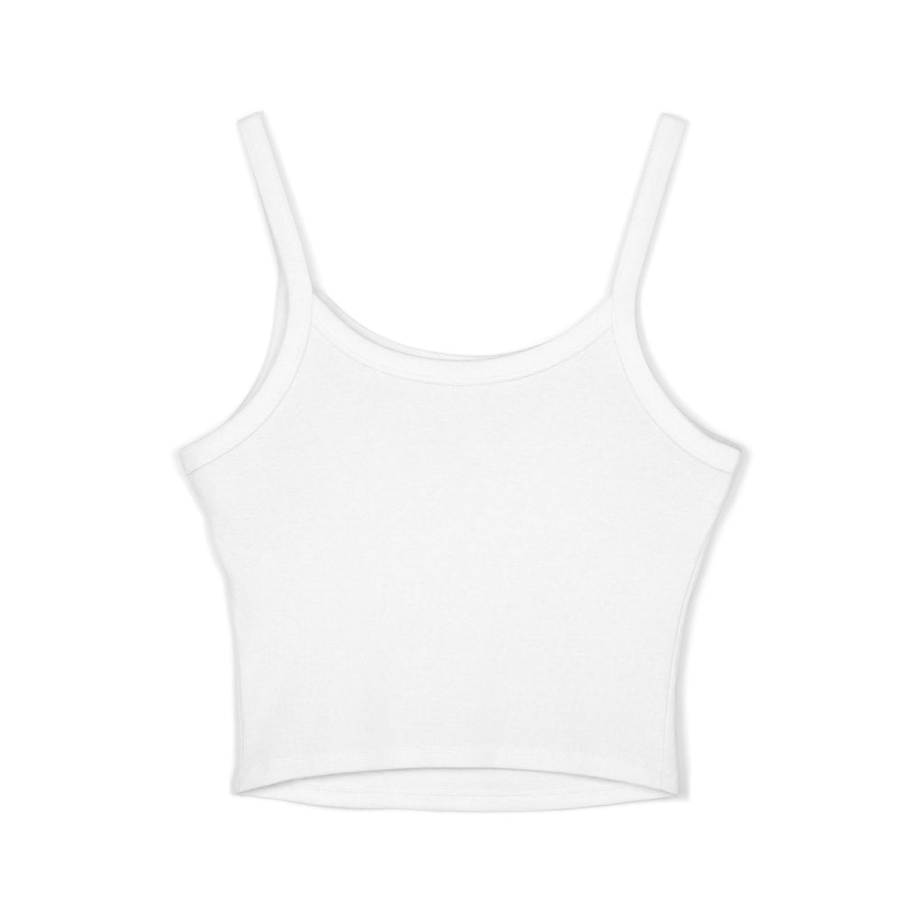 Women's Spaghetti Strap Tank Top — Minimal Script 'absolutelylovely' Crop Tank