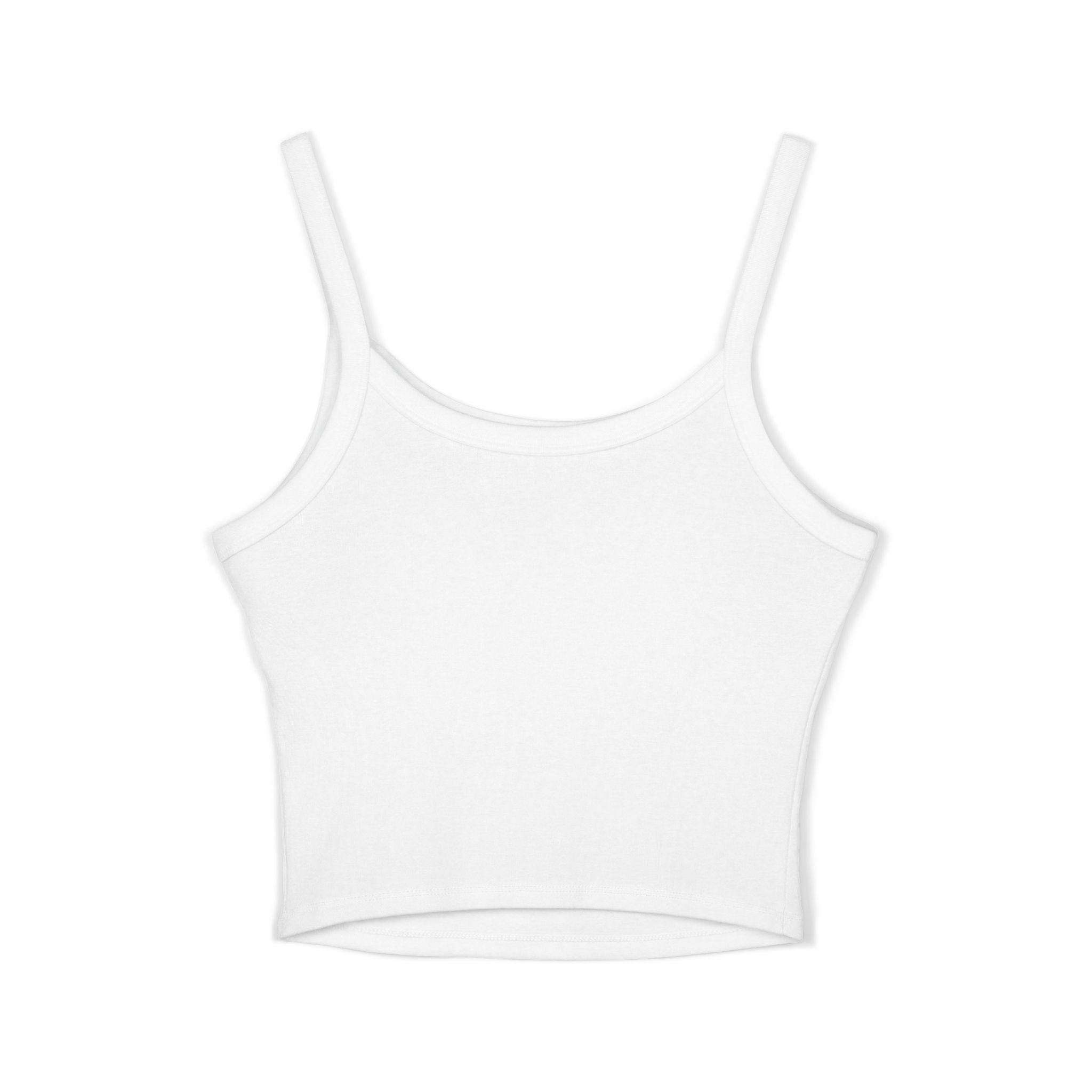 Women's Spaghetti Strap Tank Top — Minimal Script 'absolutelylovely' Crop Tank